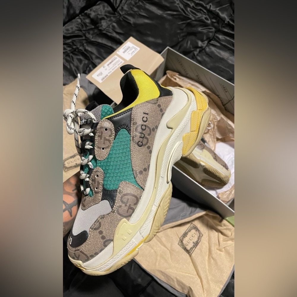 Gucci X Balenciaga Triple S Beige